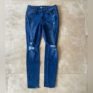Pop icon skinny distressed jeans